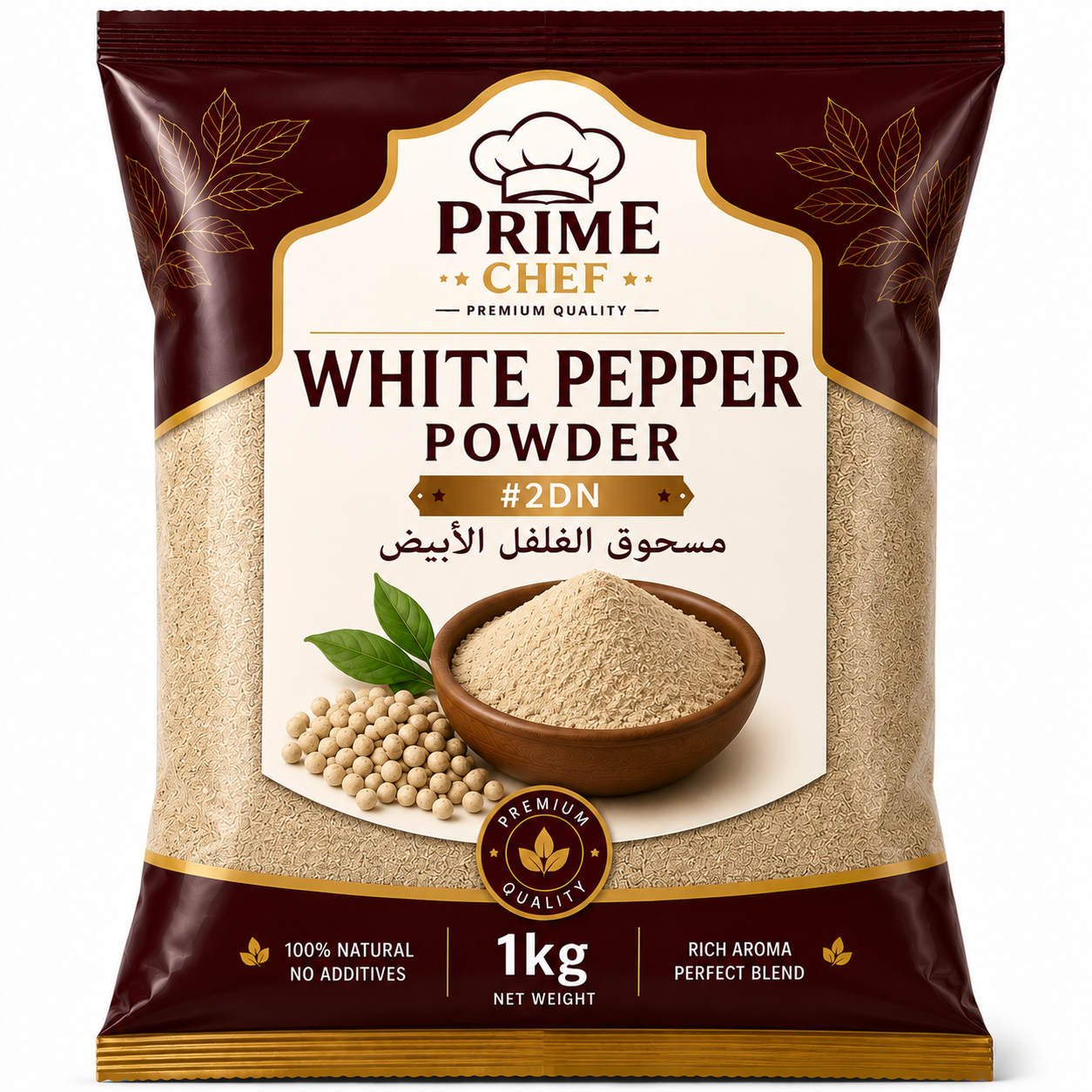 PRIME CHEF WHITE PEPPER POWDER #2DN-1KG