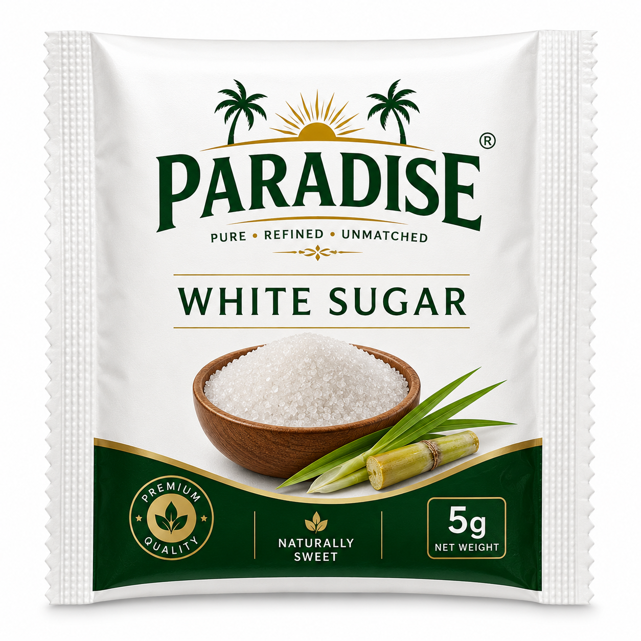 PARADISE WHITE SUGAR SACHET 5GM