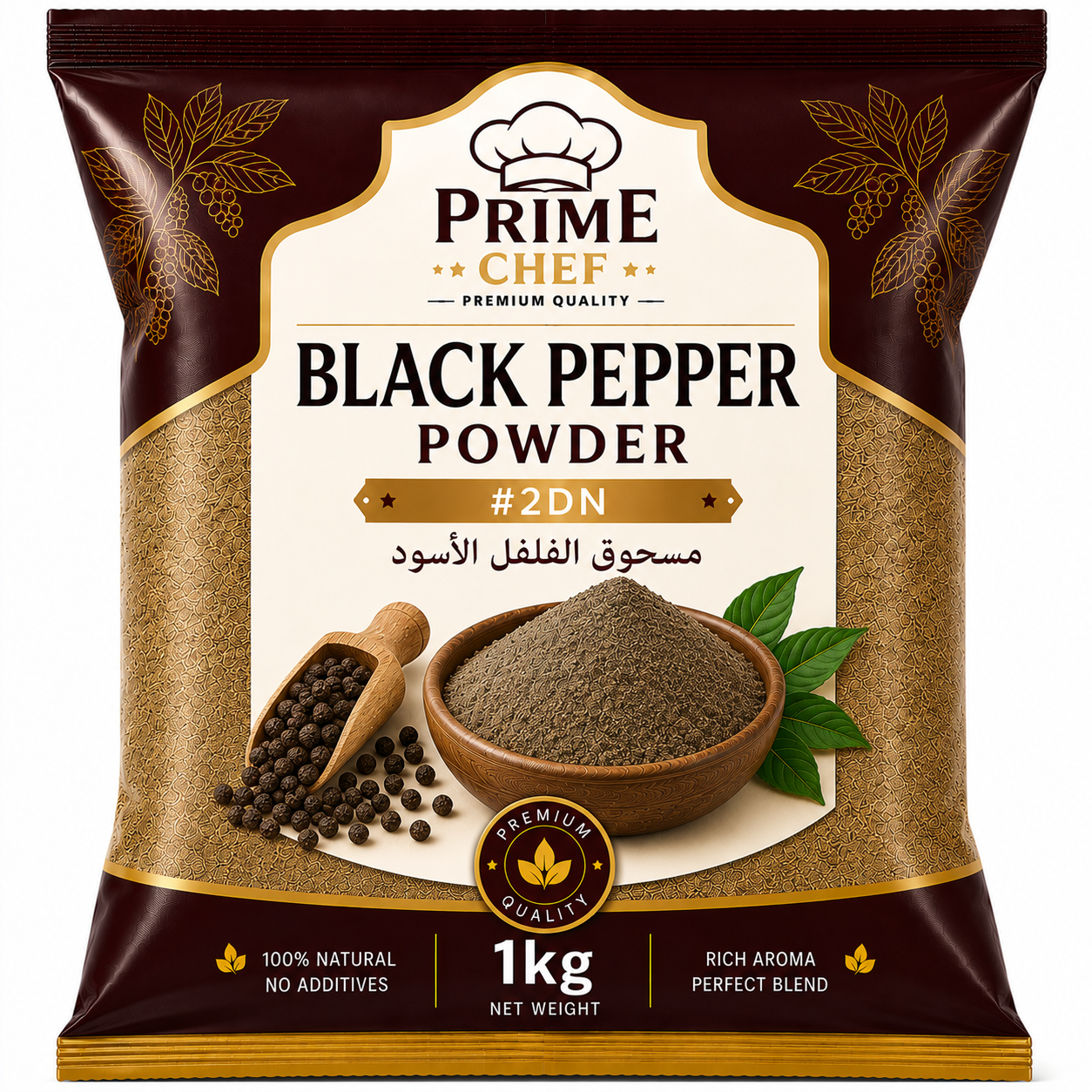 PRIME CHEF BLACK PEPPER POWDER #2DN-1KG