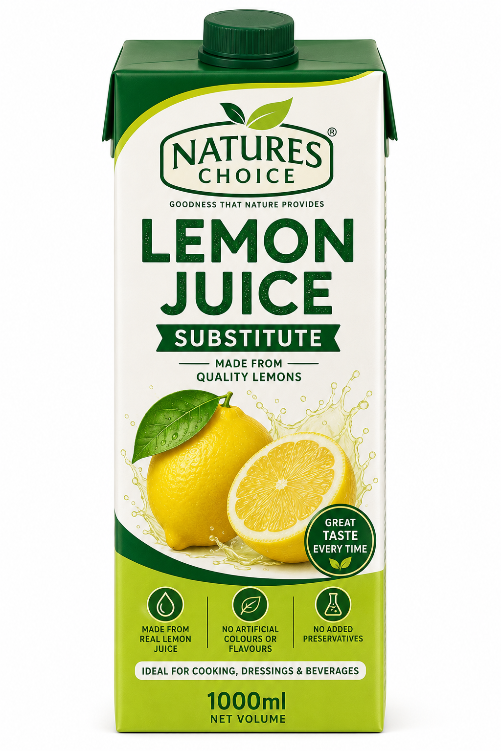 Nature's Choice Lemon Juice Substitute (1000ml x 16 Bottles)