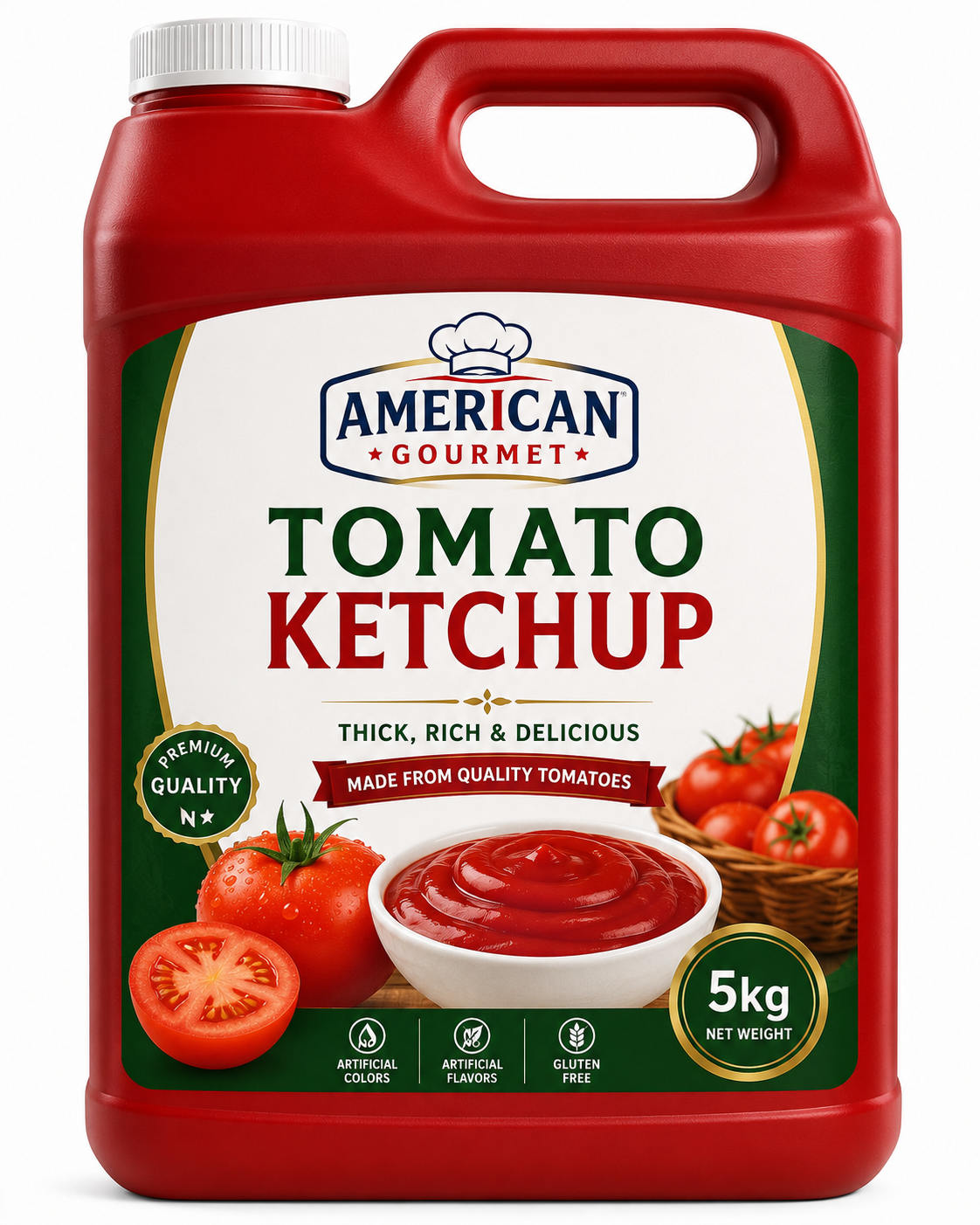 AMERICAN GOURMET TOMATO KETCHUP 5KG