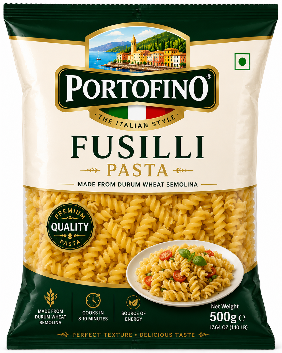 PORTOFINO FUSILLI PASTA 500GM