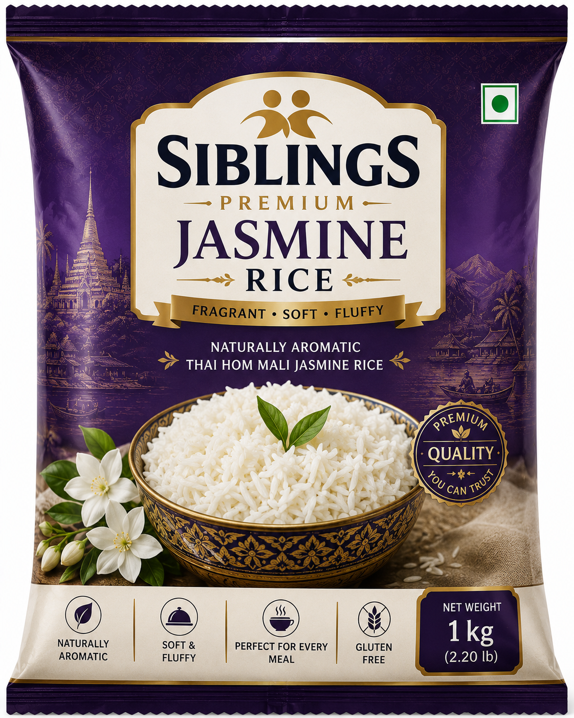 SIBLINGS PREMIUM JASMINE RICE 1KG