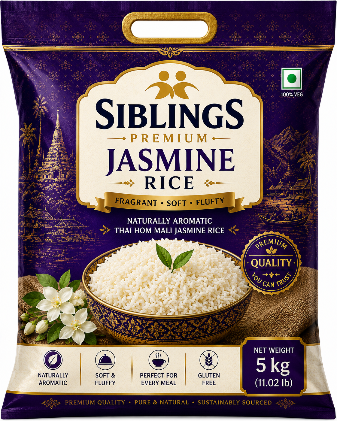 SIBLINGS PREMIUM JASMINE RICE 5KG
