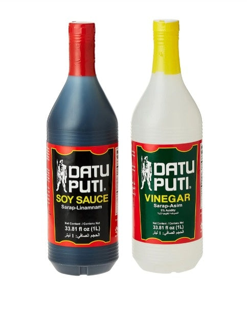 DATU PUTI SOY SAUCE 1LTR & VINEGAR 1LTR -VALUEPACK
