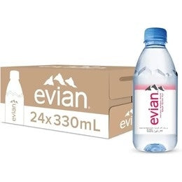 Evian water pet 330ml x 24