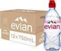 Evian sports cap 750ml x 12