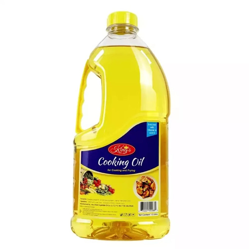King Cooking Oil for Cooking & Frying - 1.5 Litre